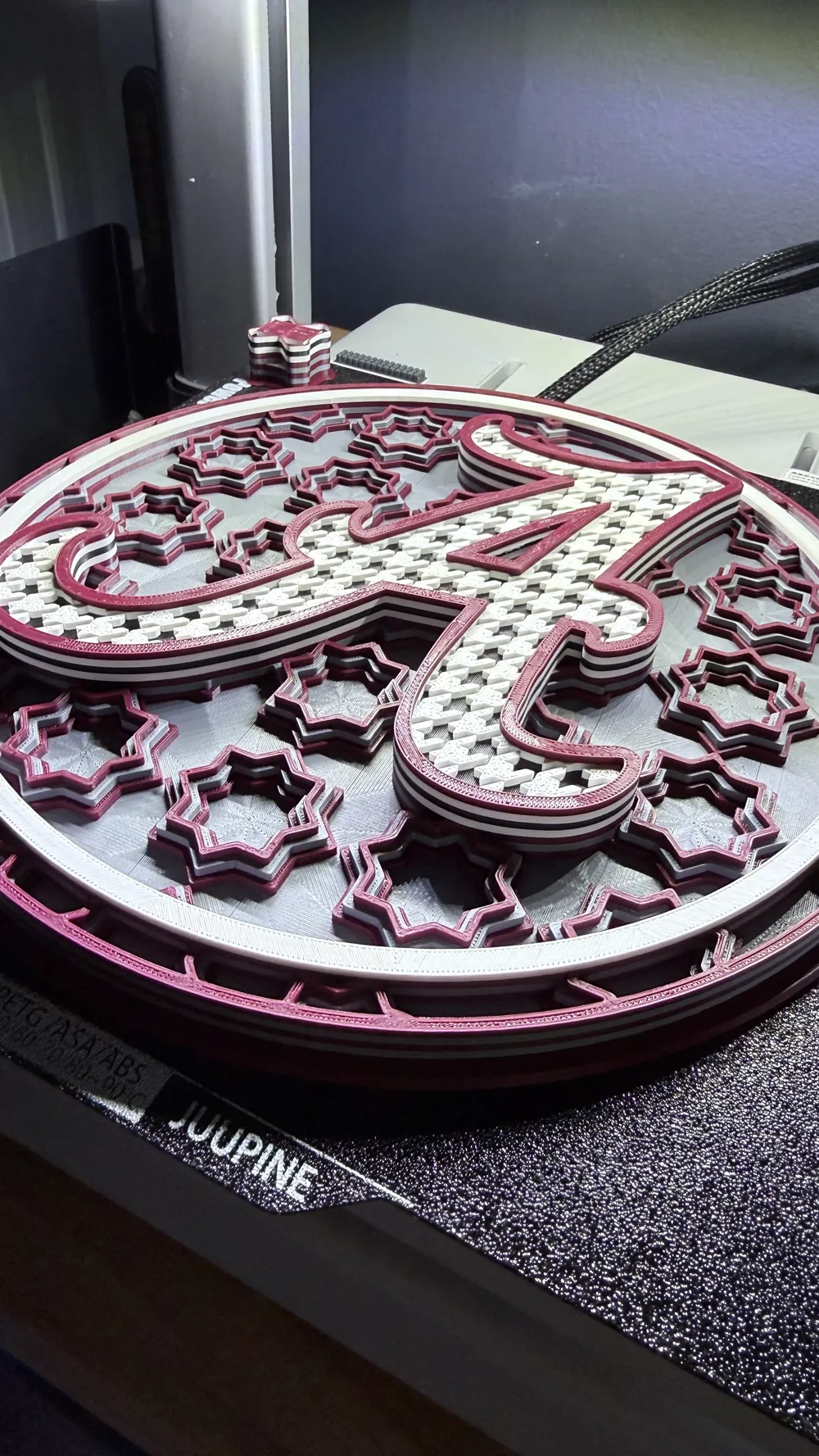 Alabama Crimson Tide Dimensional Mosaic - Free 3D Print Model - MakerWorld