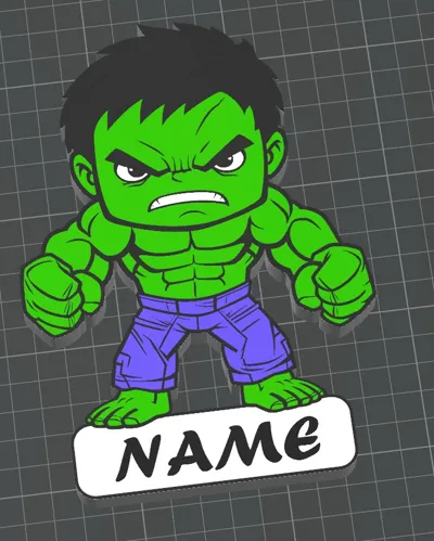 Customizable Hulk name by DaViNcHiMakerWorld: Download Free 3D Models