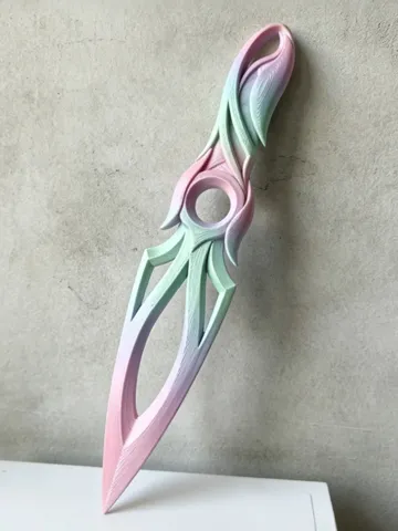 Modelo para impresión 3D: 无畏契约落英飞旋(两个打印配置:小号版A1mini最大尺寸,大号版A1最大尺寸) — vista de referencia 2