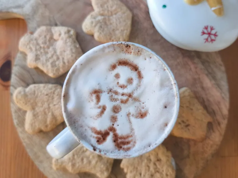 Gingerbread man template for coffee