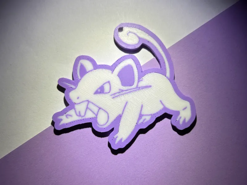 Rattata keychain