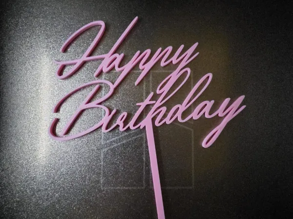 Topper « Happy Birthday »