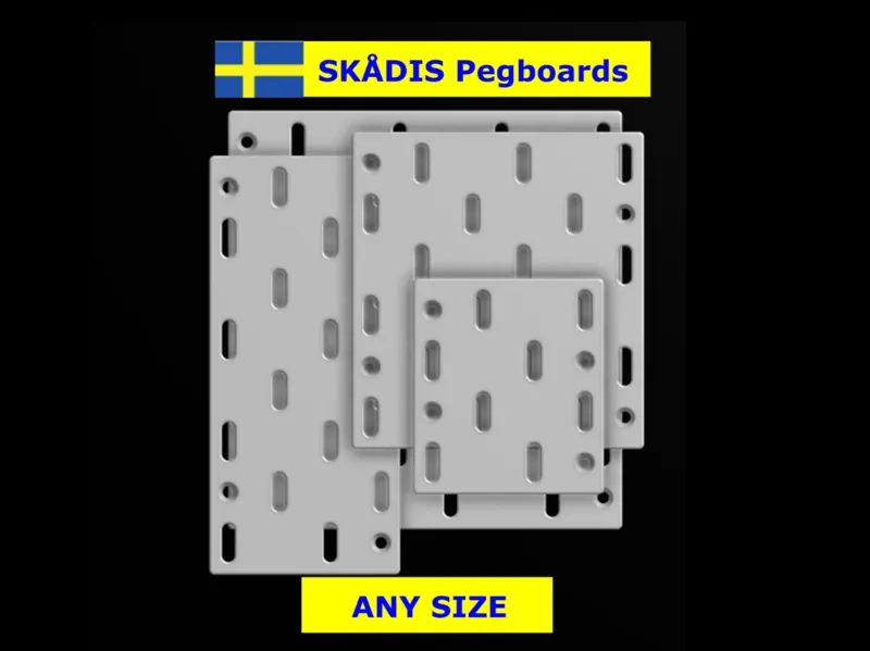 IKEA Skadis (Skådis) custom pegboards