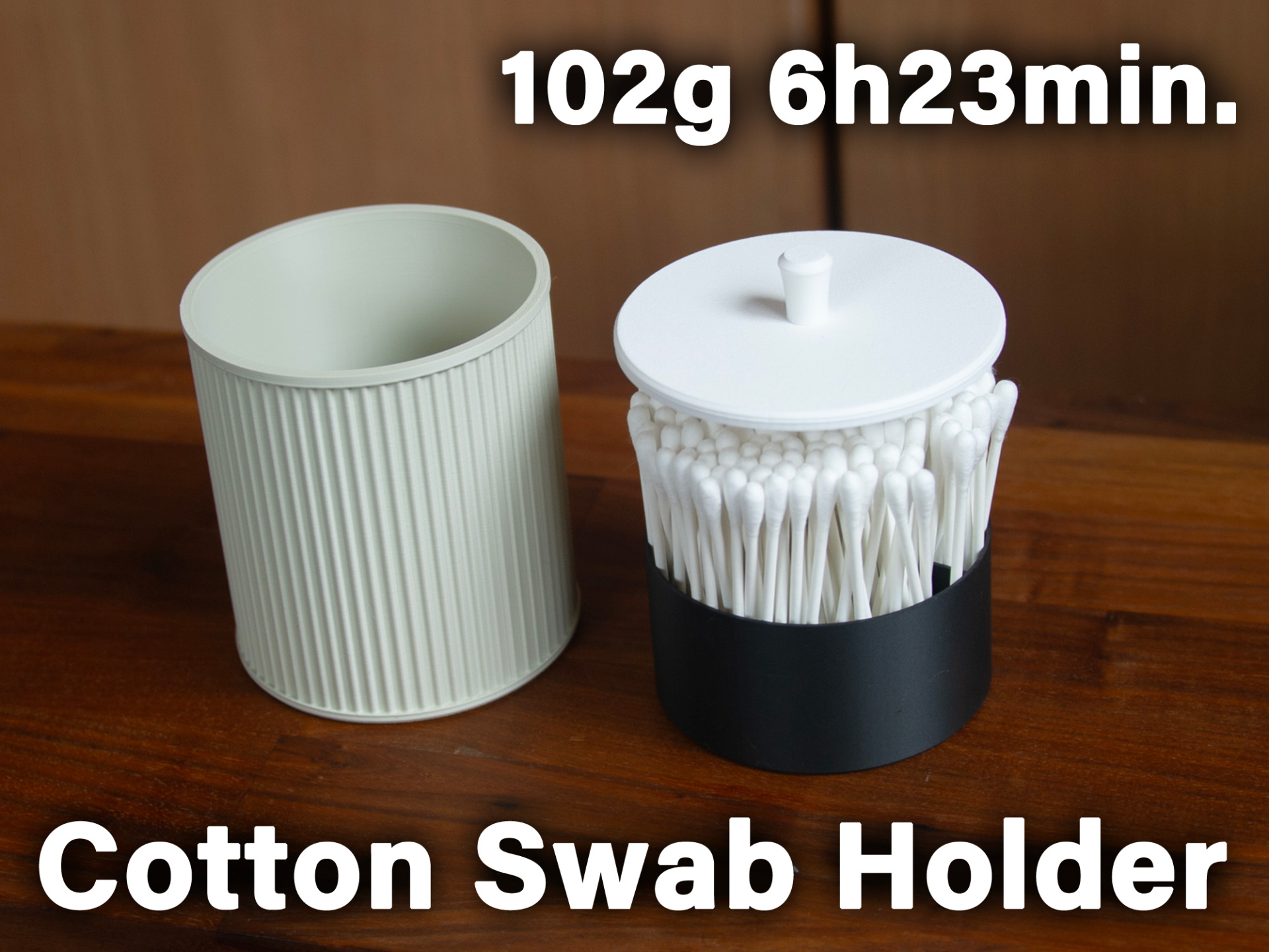 Slow Close Cotton Swab Case