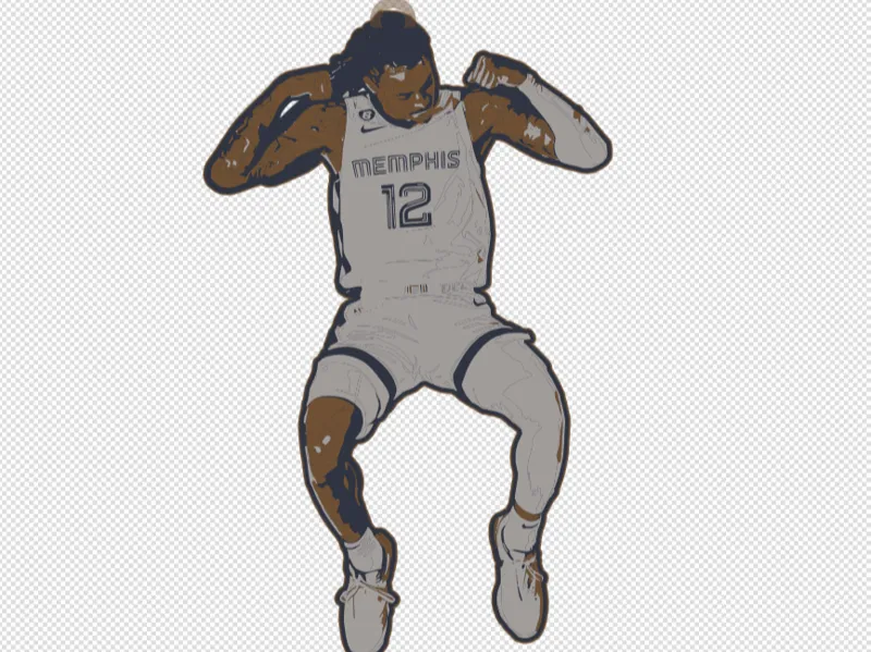 Ja Morant keychain