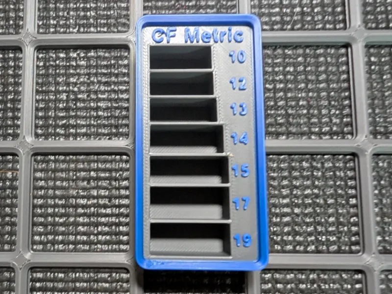 Pittsburgh Crowsfoot Metric Gridfinity Organizer