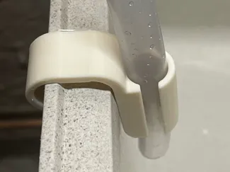 Sink or Bucket Hose Mount for Wide Lip Attachment