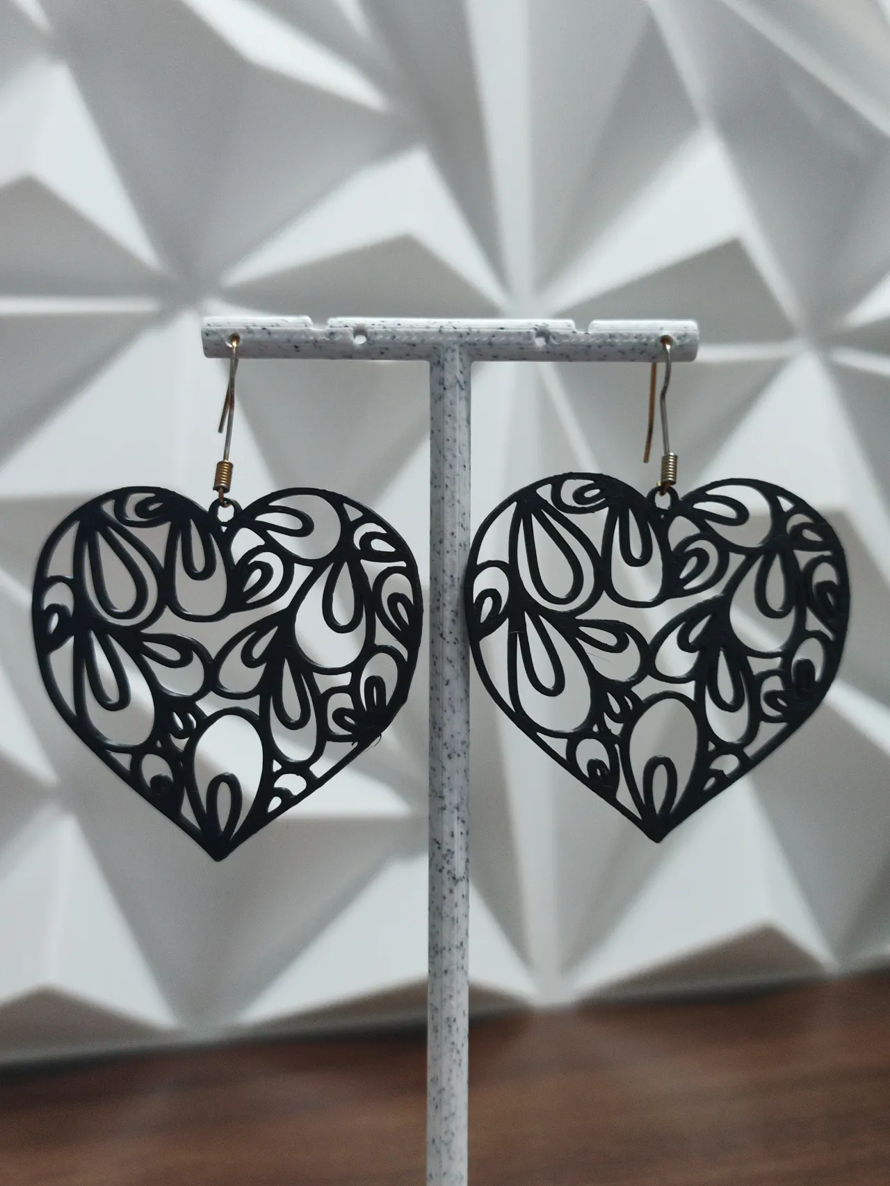 Aretes Corazón de Rocío view 3