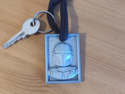 Mandalorian keychain
