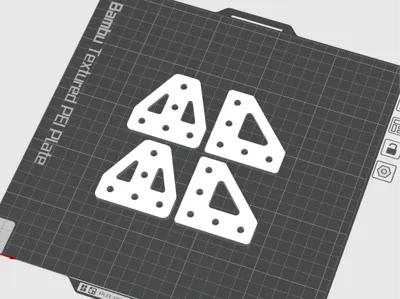 Aluminum profile connector plate
