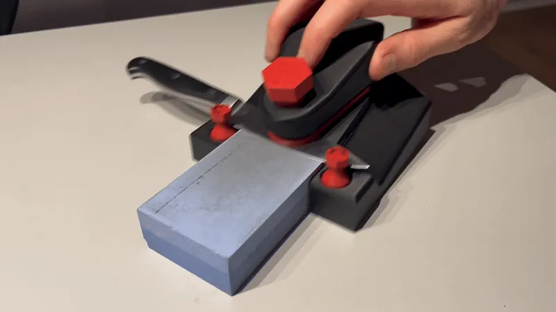 Overengineered Knife Sharpening Jig view 2