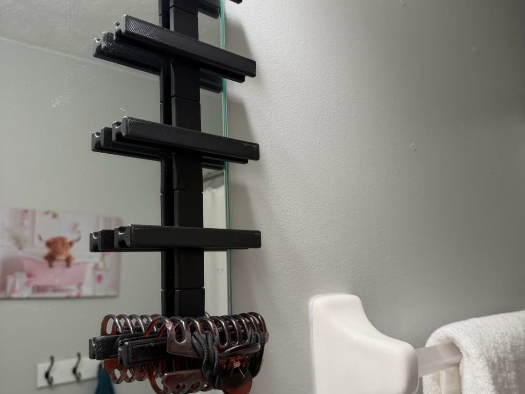 Mirror hanging Claw clip holder