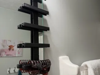 Mirror hanging Claw clip holder