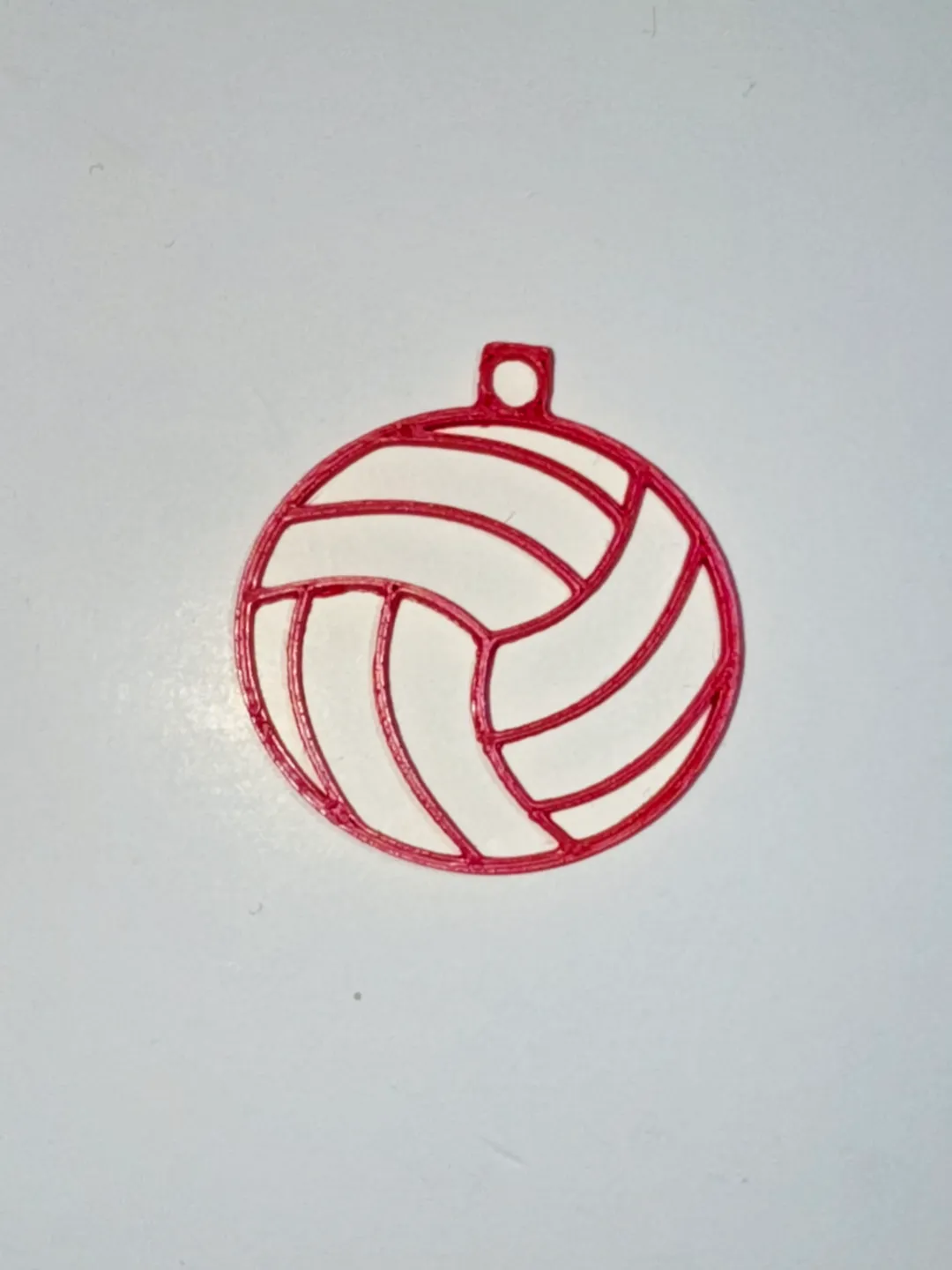 Wireframe Volleyball Earrings view 3
