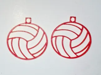 Wireframe Volleyball Earrings