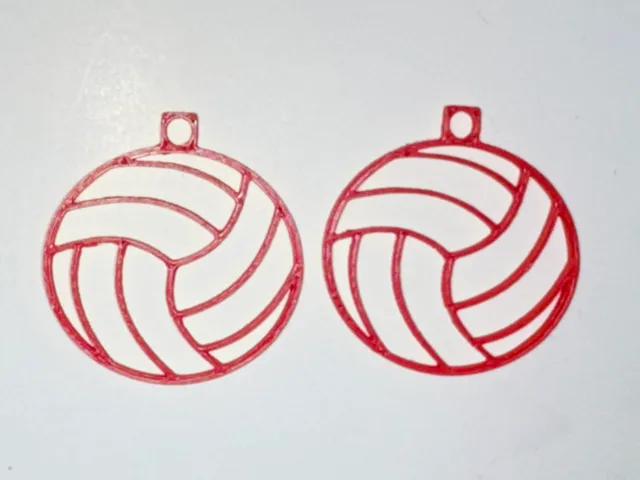 Wireframe Volleyball Earrings