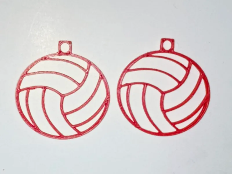 Wireframe Volleyball Earrings