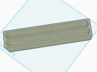 Gridfinity Scissors Holder - Wide Slots 1x5