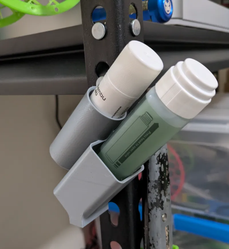 Glue stick and liquid glue holder for utility rack