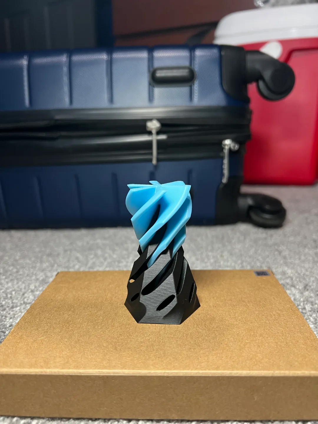 Spiral/Helix Fidget Toy V4 Hexagonal view 3