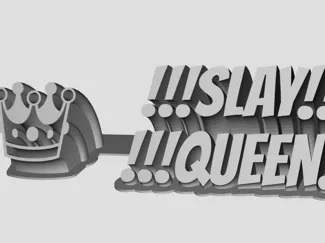 SLAY QUEEN NAME PLATE