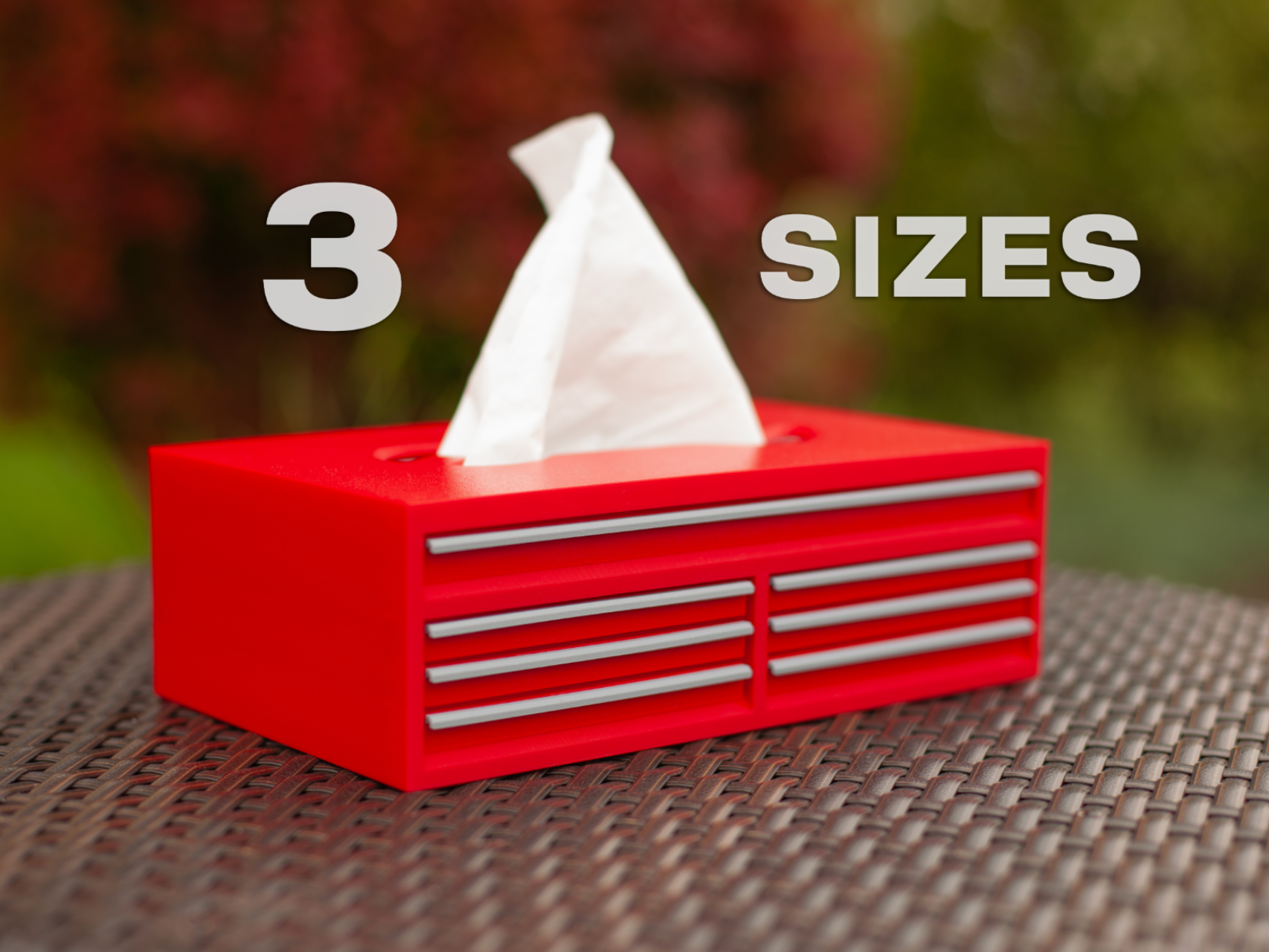 Tissue Box Cover - Classic Toolbox - 3 sizes