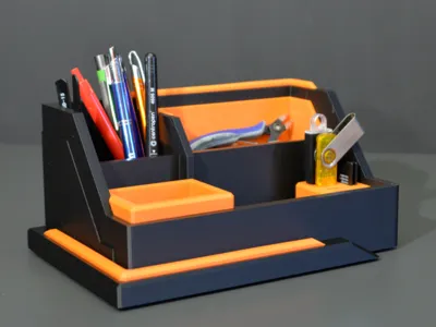 Cyberpunk Desk Organizer – Large Version