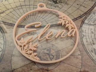 Boule de Noël personnalisé "Elena"