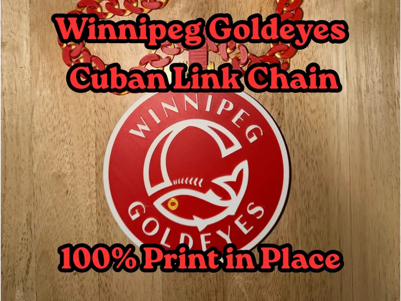 Winnipeg Goldeyes Cuban Link Hype Chain