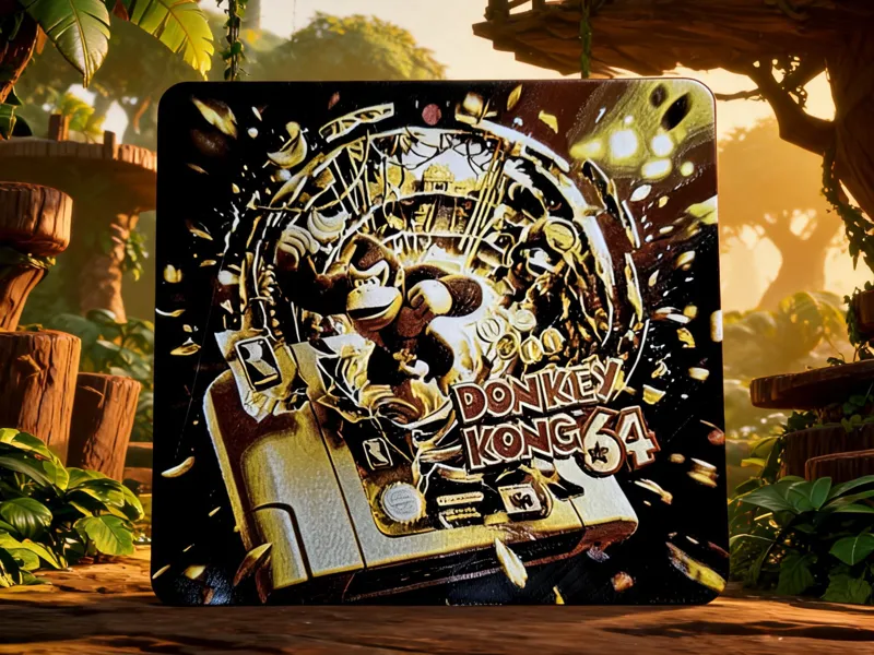 Donkey Kong 64 Game Cartridge Pop-Out Wall Art 