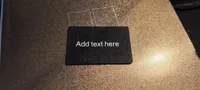 0.2mm layer, 2 walls, 10% infill with text