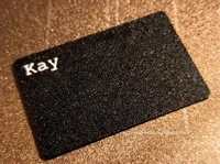 0.2mm layer, 2 walls, 10% infill without text (add yourself)