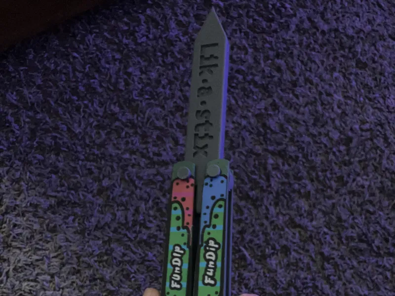 fun dip butterfly knife 