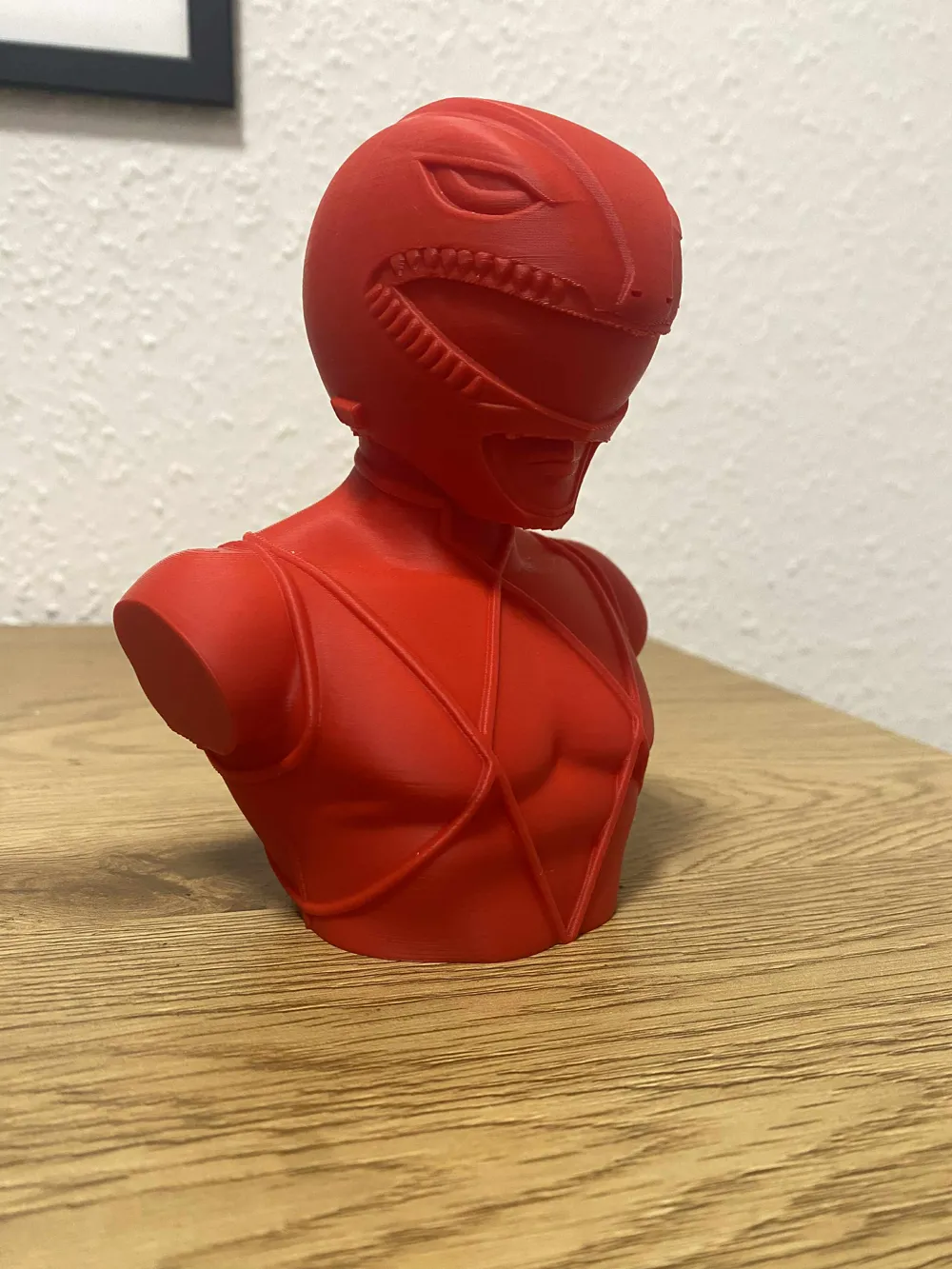 Red Power Ranger Bust - Free 3D Print Model - MakerWorld