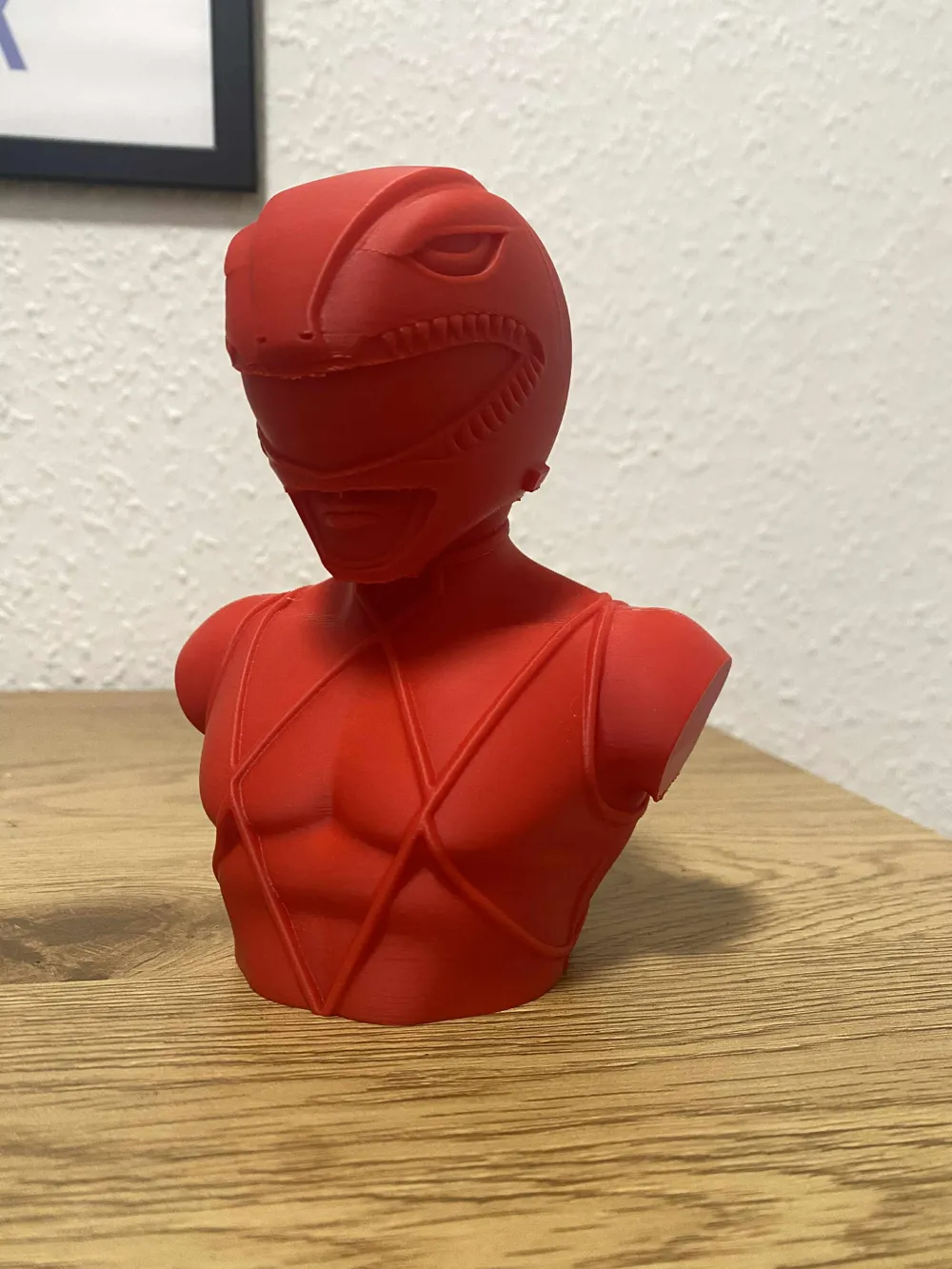 Red Power Ranger Bust - Free 3D Print Model - MakerWorld