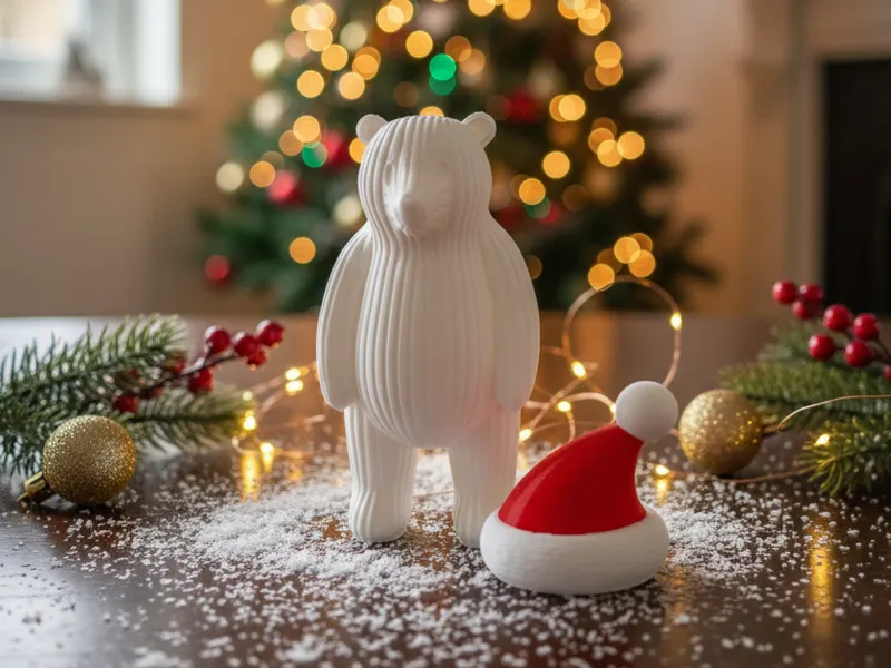 Santa's Ribbed Polar Friend