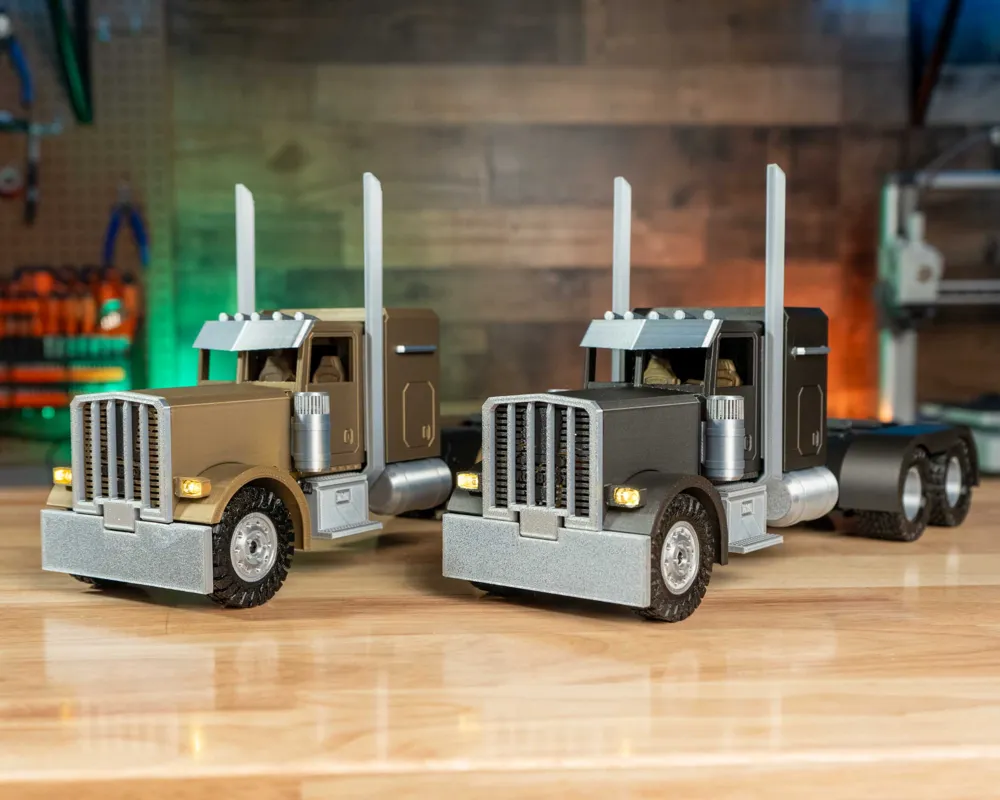 DIY RC Semi Truck - Free 3D Print Model - MakerWorld