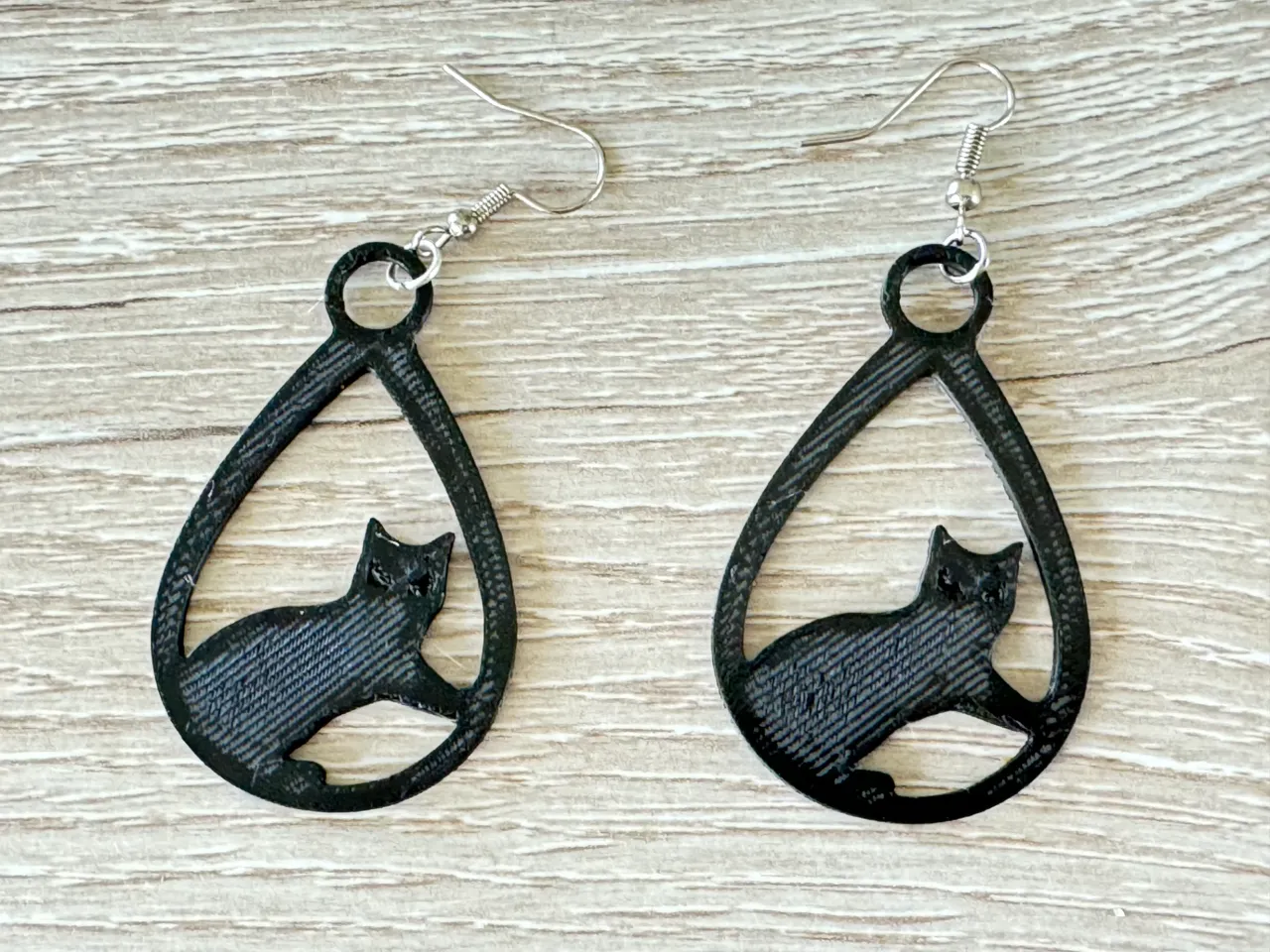 Cat earring view 2