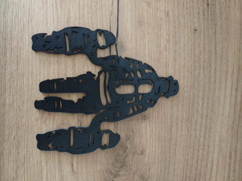 Feuerwehrmann mit zwei Kindern Wandbild