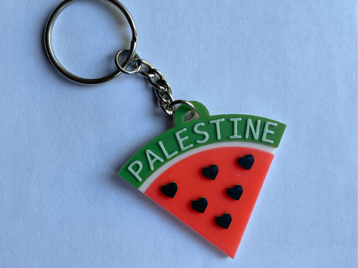 Palestine Watermelon Keychain by ameir.alzoubi MakerWorld: Download Free 3D Models - 3D model önizlemesi