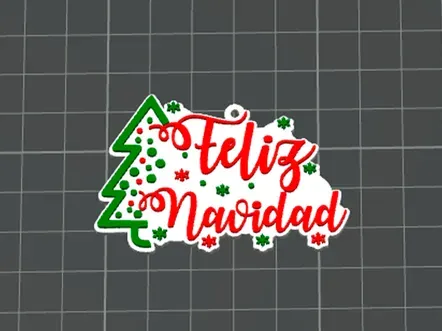 Merry Christmas Keychain
