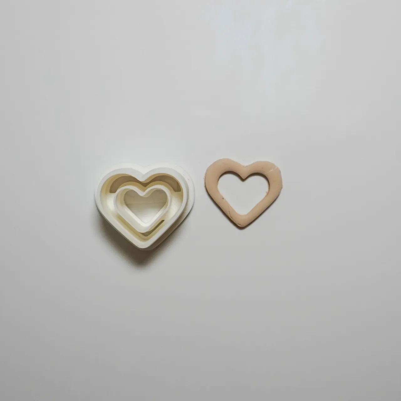 Heart Shaped Polymer Clay Cutter Earrings view 3