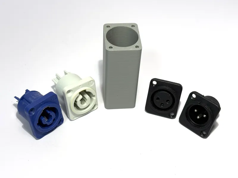 PowerCON and XLR Socket Extrusion