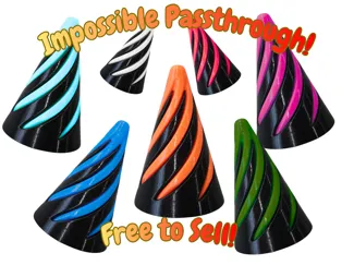 Impossible Passthrough Fidget Cone, Free to Sell!!