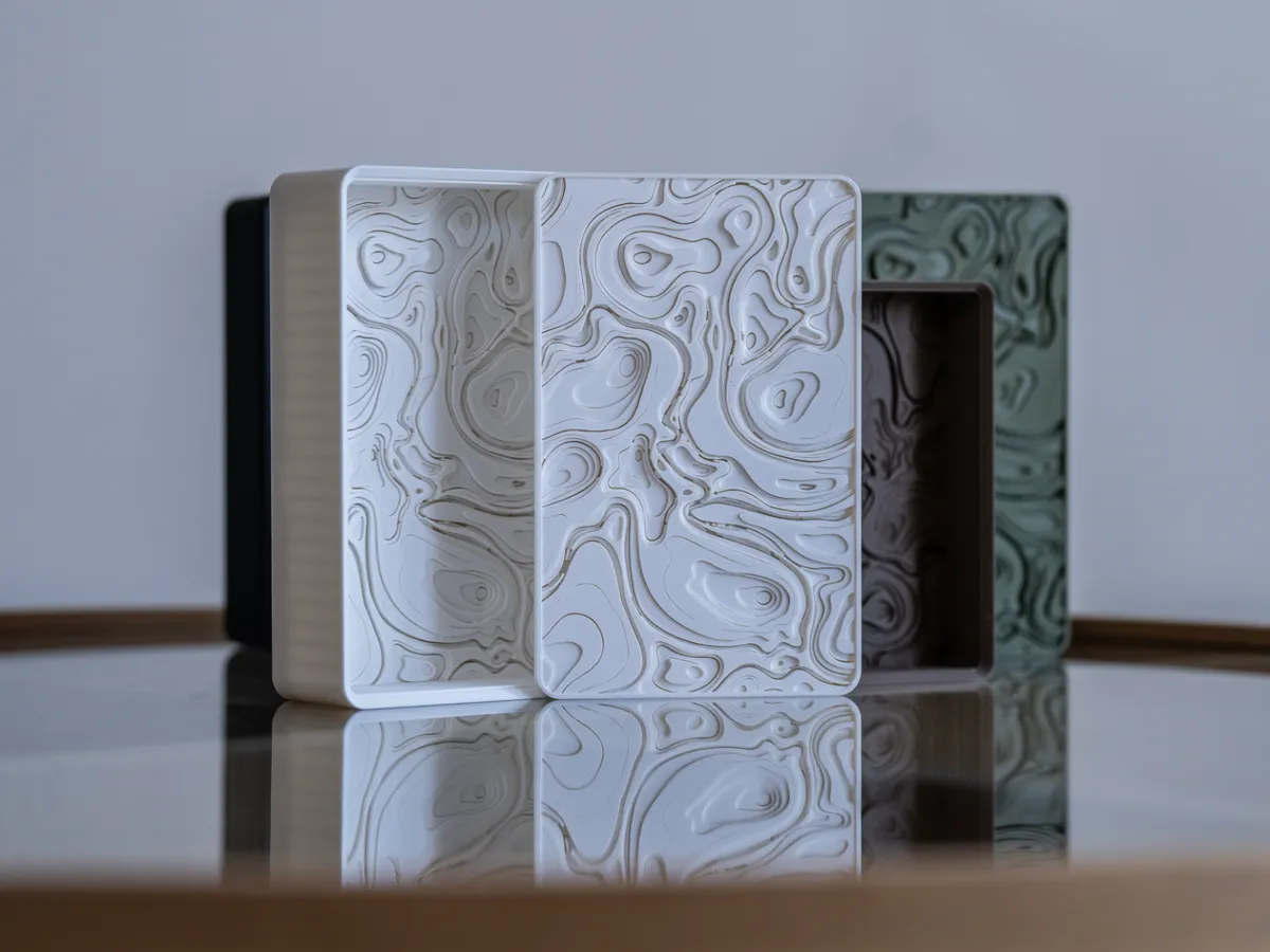 Pattern Box 3d Model Personalized Collection Box Series - Ripple Pattern - Free 3D Print ...