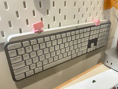 Mount for IKEA Skadis for Logi MX Keys S keyboard