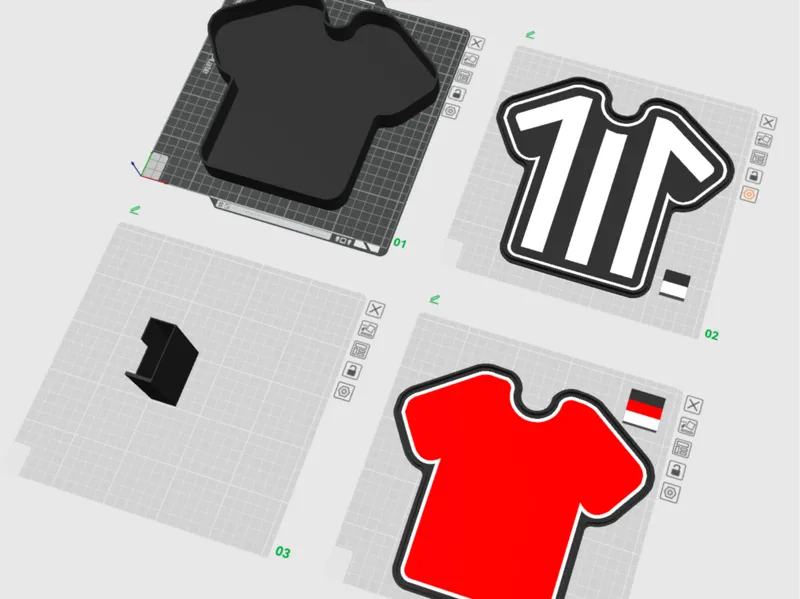 Footy Shirt Light Box - Blank Template 