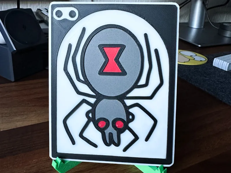 Grounded Creature card  Black widow