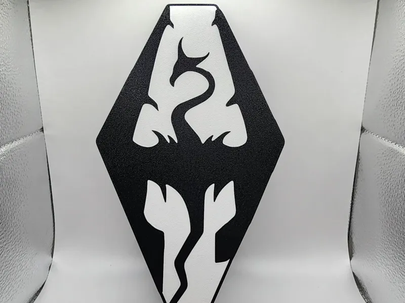 Skyrim Dragon (Light Up Sign)