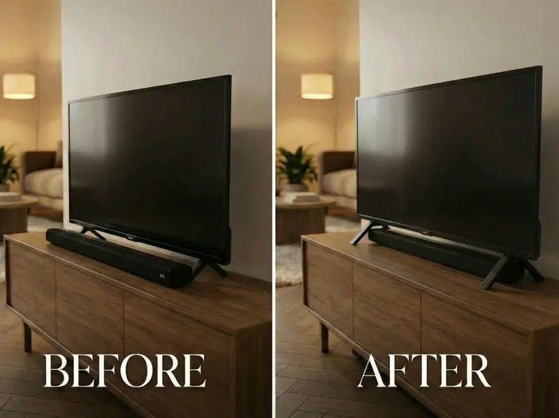 Raised feet for Philips TV - fit your soundbar 